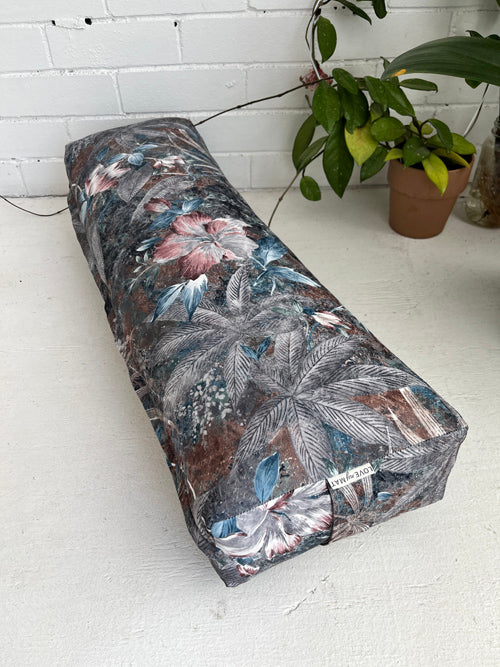 Jungle Print Yoga Bolster filled with Cotton