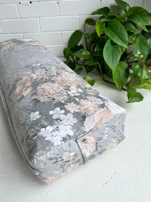 Cotton Bolster with washable flower print cover