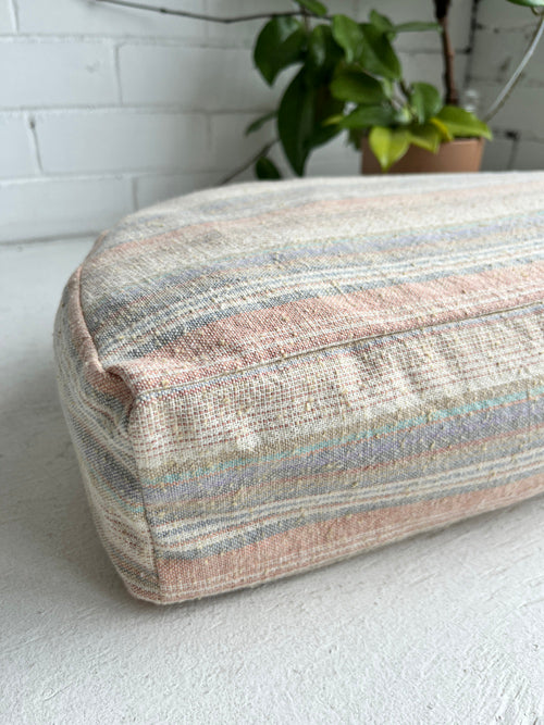 Cotton covered meditation cushion