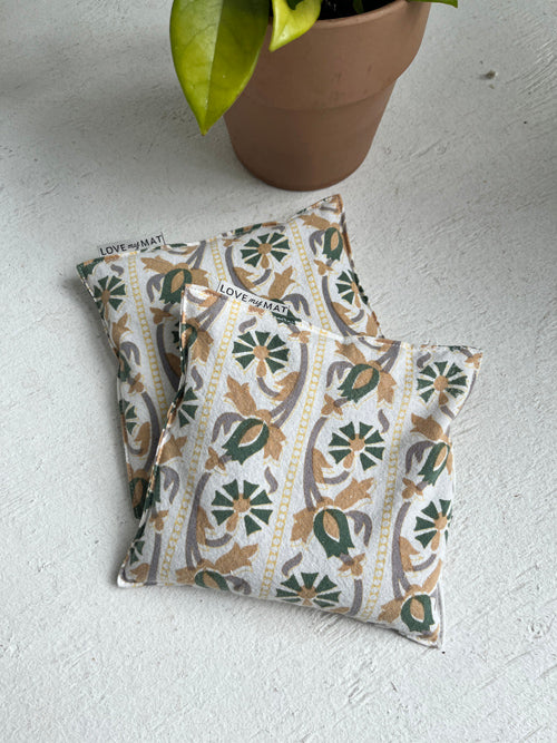 Pretty Printed Knee Cushions