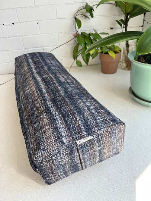 Sturdy Striped Yoga Bolster