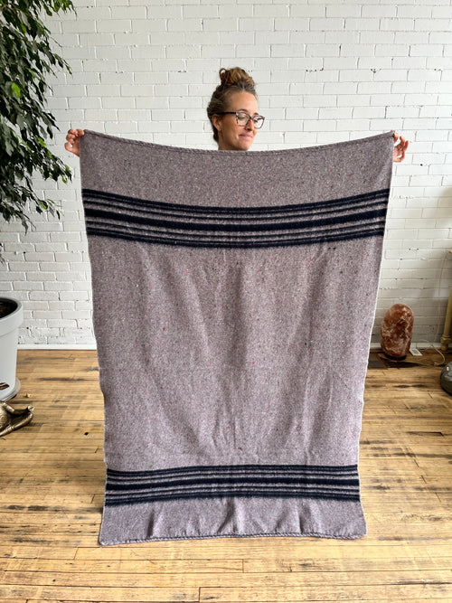 Small Stripe Wool Blanket